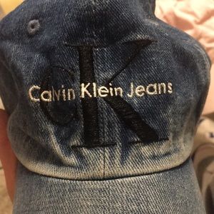 Calvin Klein Denim Peak Hat